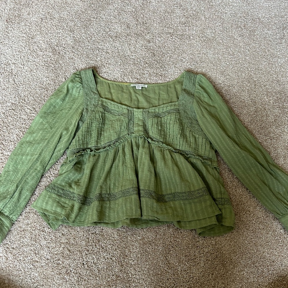 Green blouse from American eagle size M